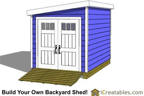 8x12 Lean To Shed Plans With Door On End