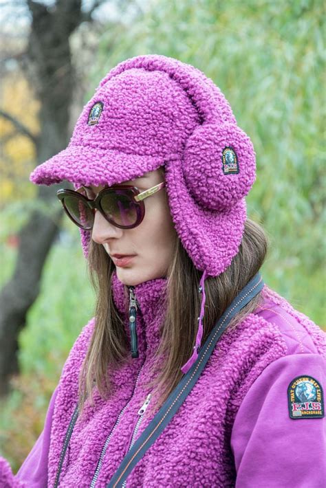 Женская шапка PARAJUMPERS POWER JOCKEY HAT FW 22 23 deep orchid купить