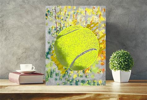 Tennis Art Tennis Player Tennis Ball Tennis Print Canvas - Etsy