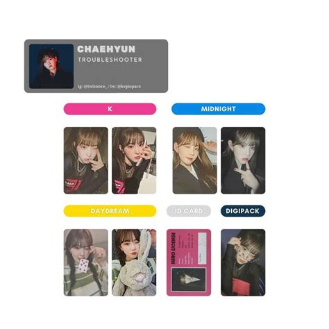 Kep1er Chaehyun Photocard Template