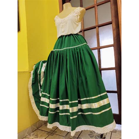 Saia Verde Branco Cabocla Oxossi Umbanda Candomble Shopee Brasil