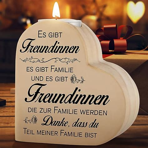 Amazon de PRSTENLY Geschenke für Freundin Kerzenständer Mit Spruch