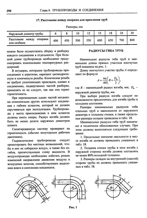 Радиусы изгиба труб - Энциклопедия по машиностроению XXL