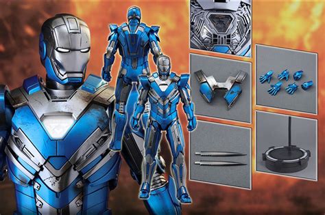 Toyhaven Hot Toys Mms Iron Man Scale Blue Steel Mark Xxx Cm Tall Collectible Figure