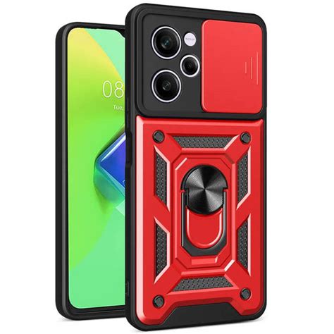 Аксесуар для смартфона Mobile Case Camshield Serge Ring Red для Xiaomi Poco X5 Pro 5g Note 12