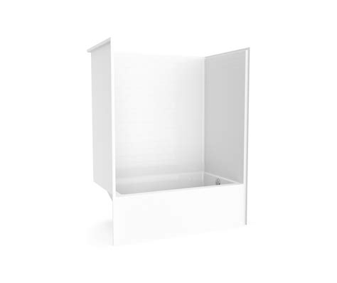 Re Stlx X Acrylx One Piece Alcove Left Hand Drain Tub Shower