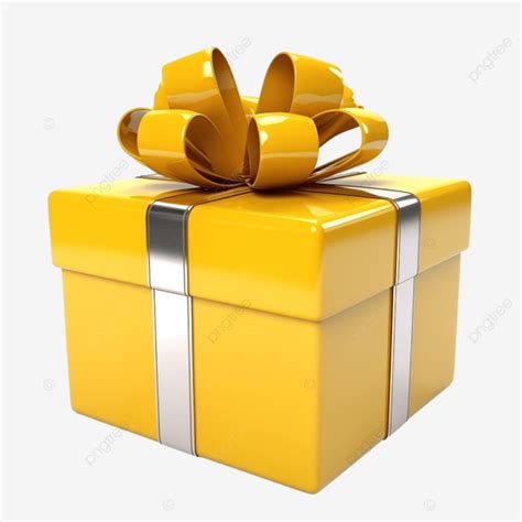 Caja De Regalo D Con Cinta Amarilla Png Regalo Caja De Regalo Caja