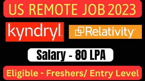 Kyndryl Hiring Freshers 2021 2022 2023 Batch Work From Home Jobs 2023