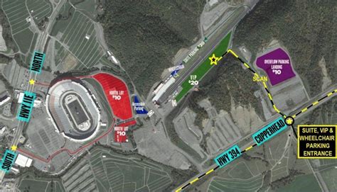 Bristol Motor Speedway Parking Map United States Map