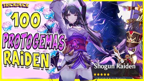 TIRADAS POR SHOGUN RAIDEN L Genshin Impact L 100 Tiradas L Protogemas L