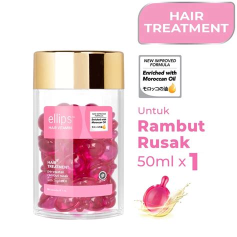 Jual Ellips Hair Vitamin Jar Isi 50 Butir Vitamin Rambut Shopee