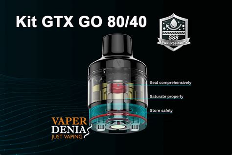 Kit Gtx Go 80 Vaporesso Vaperdenia