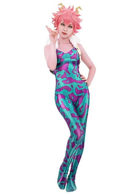 My Hero Academia Ashido Mina Cosplay Bodysuit With Tank