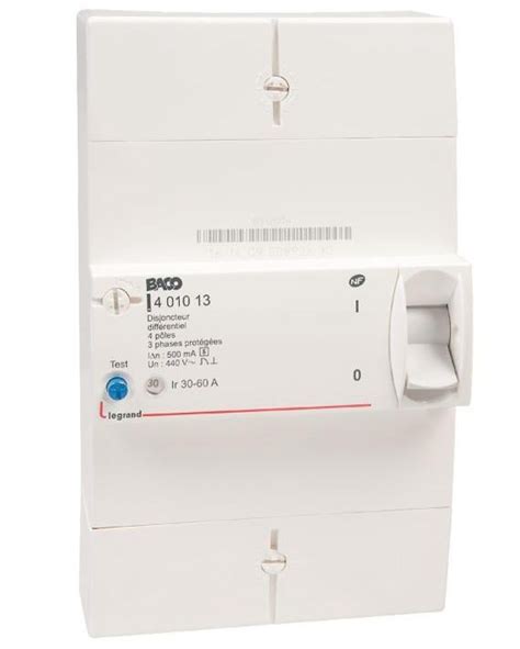 Legrand Disjoncteur De Branchement Tétrapolaire Edf 30 60 A 500 Ma