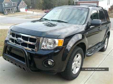 2008 Ford Escape Hybrid Sport Suv 34mpg Custom Woodgrain Luxury Eco