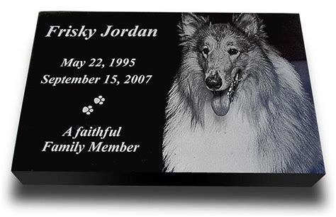 X Large Premium Dog Headstone - Pet Grave Markers - Pet Gravestones ...