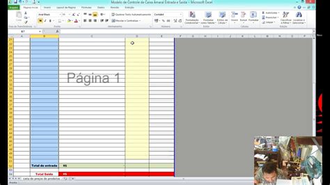 Planilha de controle de entrada e saída Excel YouTube