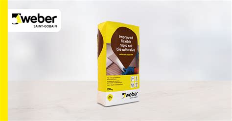 Weberset Rapid SPF Rapid Set Flexible Tile Adhesive Weber UK