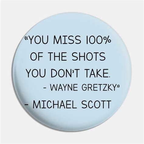 Wayne Gretzky - Michael Scott - The Office - Pin | TeePublic