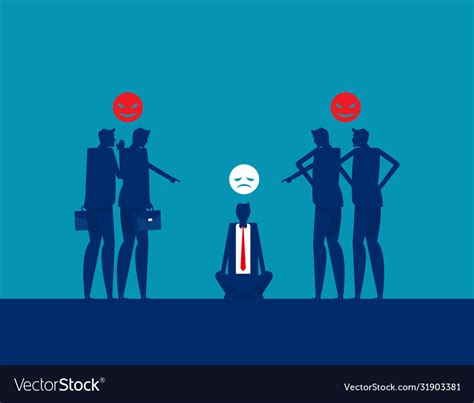 Bullying And Harassment Colleagues And Workplace Vector Image