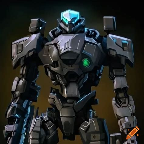 Odst Mech Knightmare Frame High Quality Attention To Detail Anime Style