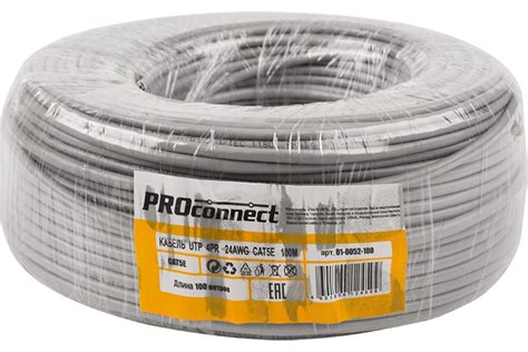 Proconnect Utp Pr Awg Cu Cat E Pvc