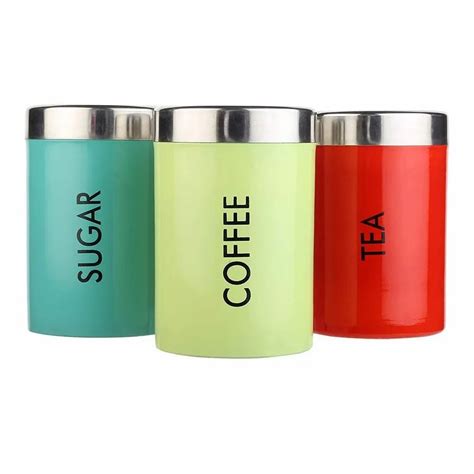 Stainless Steel Tea Coffee Sugar Canister For Home Capacity 100 ML