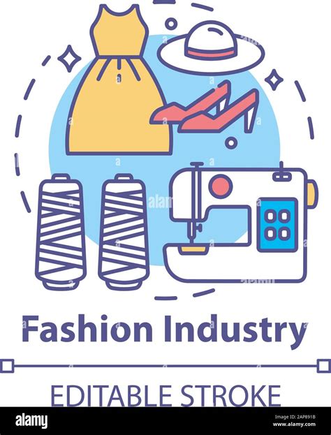 Fashion Industry Concept Icon Clothing Business Workshop For