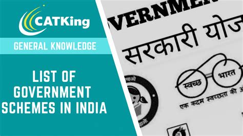 List Of Government Schemes In India Updated Catking Educare