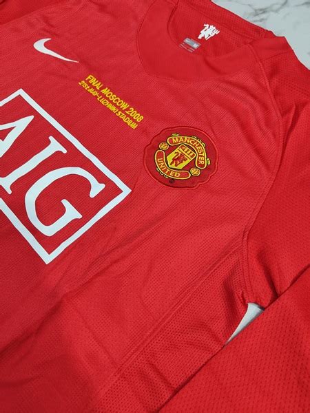 Manchester United Home Retro Football Jersey 2007 08 Full Sleeves