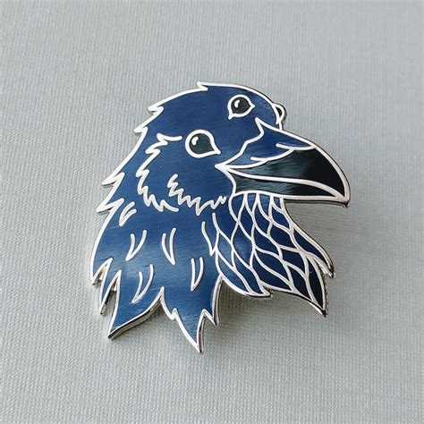 Three Eyed Raven Enamel Pin Inspired By Game Of Thrones Etsy