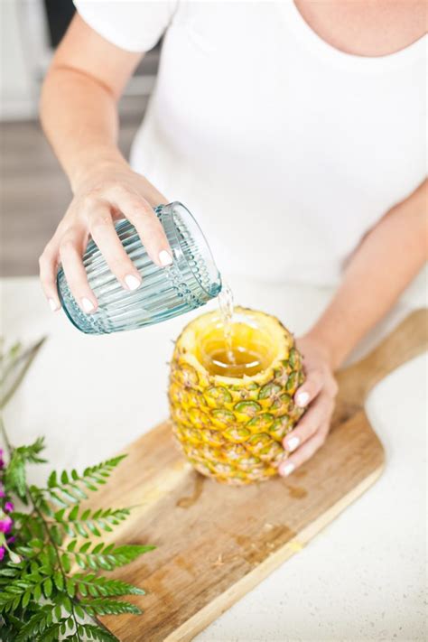 Tropical Pineapple Floral Arrangement DIY Fresh Mommy Blog