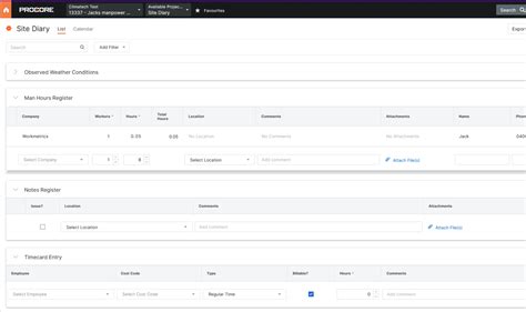 Sync Worksign Attendance Data With Procore Manpower Log