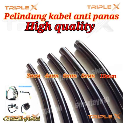 Jual Selang Pembungkus Kabel Selongsong Kabel Anti Panas Pvc Tube Karet