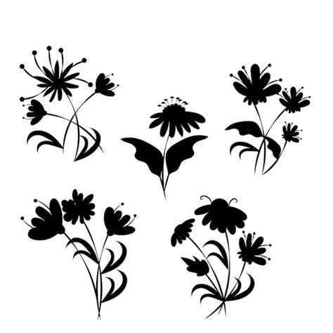 Premium Vector Vector Black Leaves Silhouettes Collection