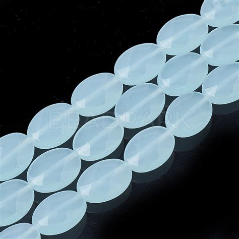 Synthetic Aquamarine Beads Strands