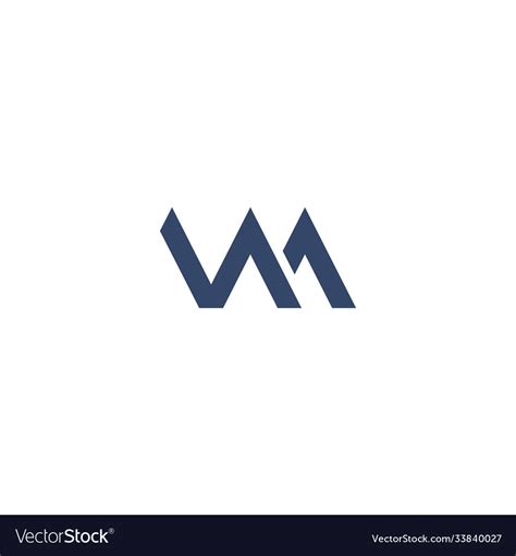 Vm logo concept Royalty Free Vector Image - VectorStock