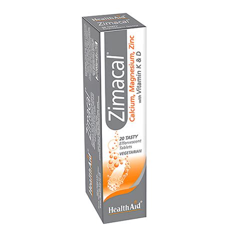 Healthaid Zimacal Effervescent 20 Tablets E Vitamina Gr