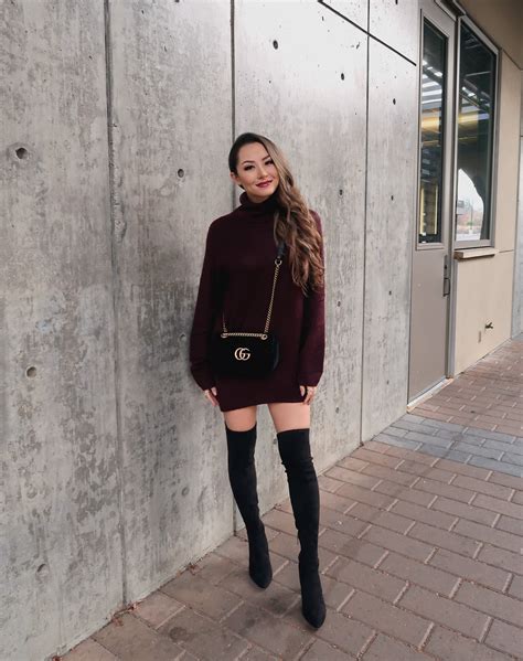 Sweater Dress Otk Boots Hapa Time