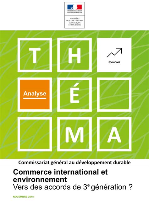 PDF Commerce International Et Environnement Vers Des Accords De