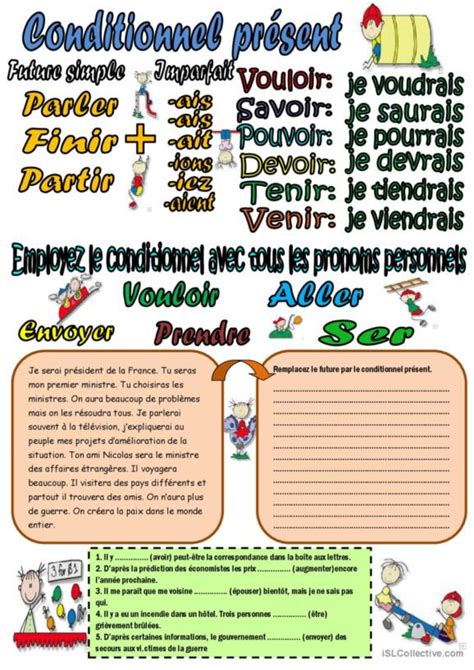 Conditionnel Fran Ais Fle Fiches Pedagogiques Pdf Doc