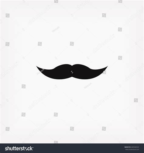 Whiskers Icon Stock Vector Illustration 440340322 : Shutterstock