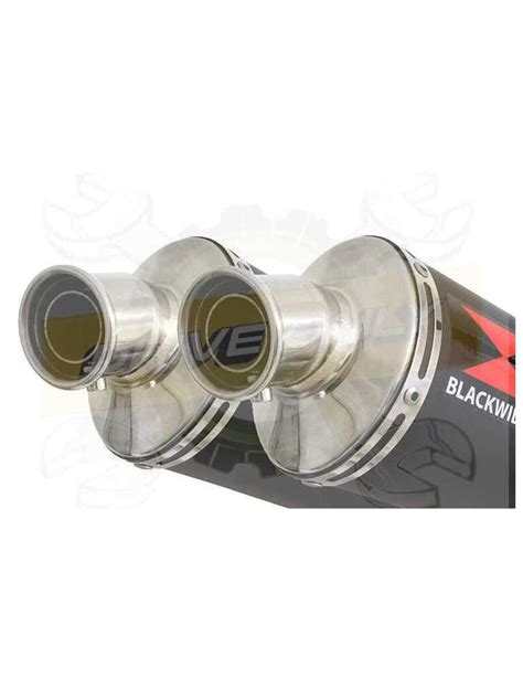 Xjr1300 Xjr 1300 1998 2006 4 2 Silencieux Kit And Silencieux Rond Noir En Inox 400mm