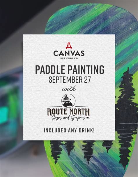 Paddle Paint Night | Canvas Brewing