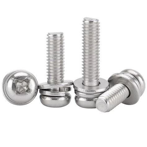 Cross Recessed Pan Head Combination Screw China Cross Recessed Pan