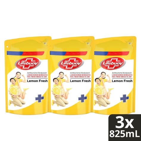 Jual Lifebuoy Sabun Cair Lemon Fresh Refill Ml Multi Pack Shopee