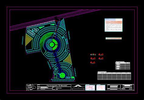 Plano De Fraccionamiento En Dwg Mb Librer A Cad