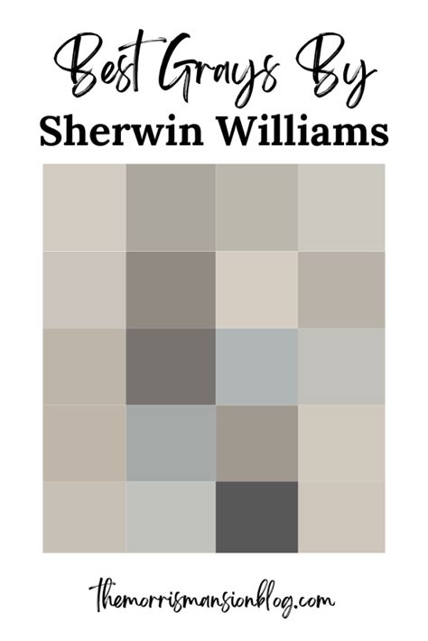 Best Gray Paint Colors By Sherwin Williams The Morris Mansion