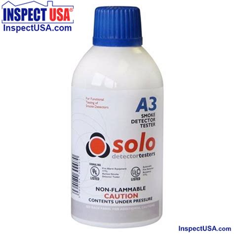 A Solo Aerosol Smoke Detector Test Spray Inspect Usa