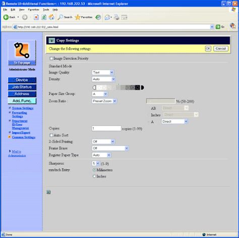 Imagerunner 10251025n1025if E Manual Copy Settings